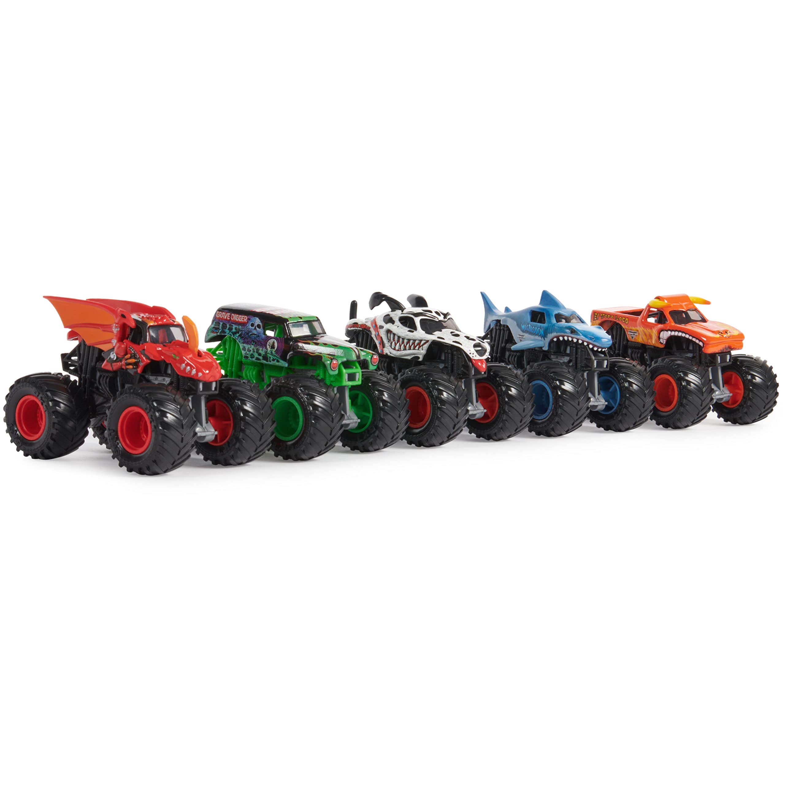 Monster Jam Pit Party Monster Truck Die-Cast 5 Vehicle 1:64 Scale