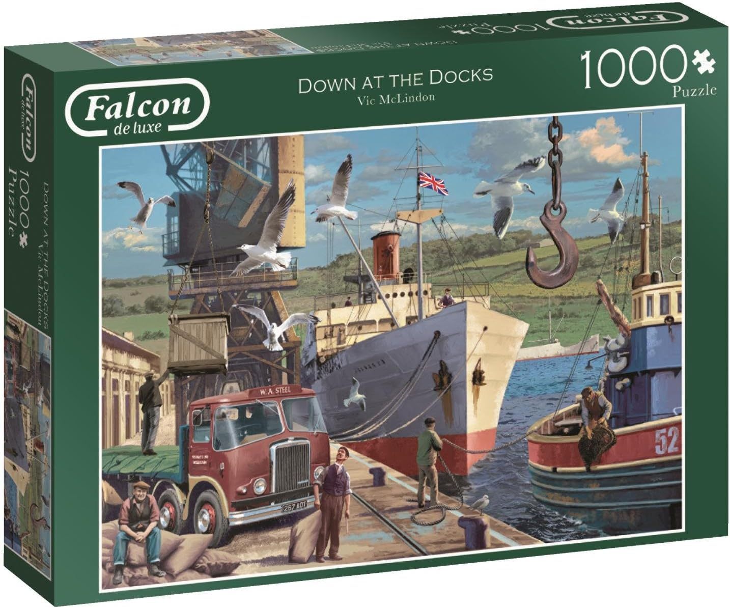 Jumbo Falcon de Luxe Down At The Docks 1000 Piece Jigsaw Puzzle ...