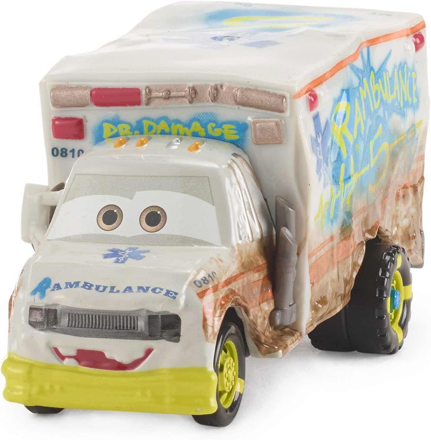 Disney Pixar Cars 3 Deluxe Dr. Damage Vehicle - Damaged Box