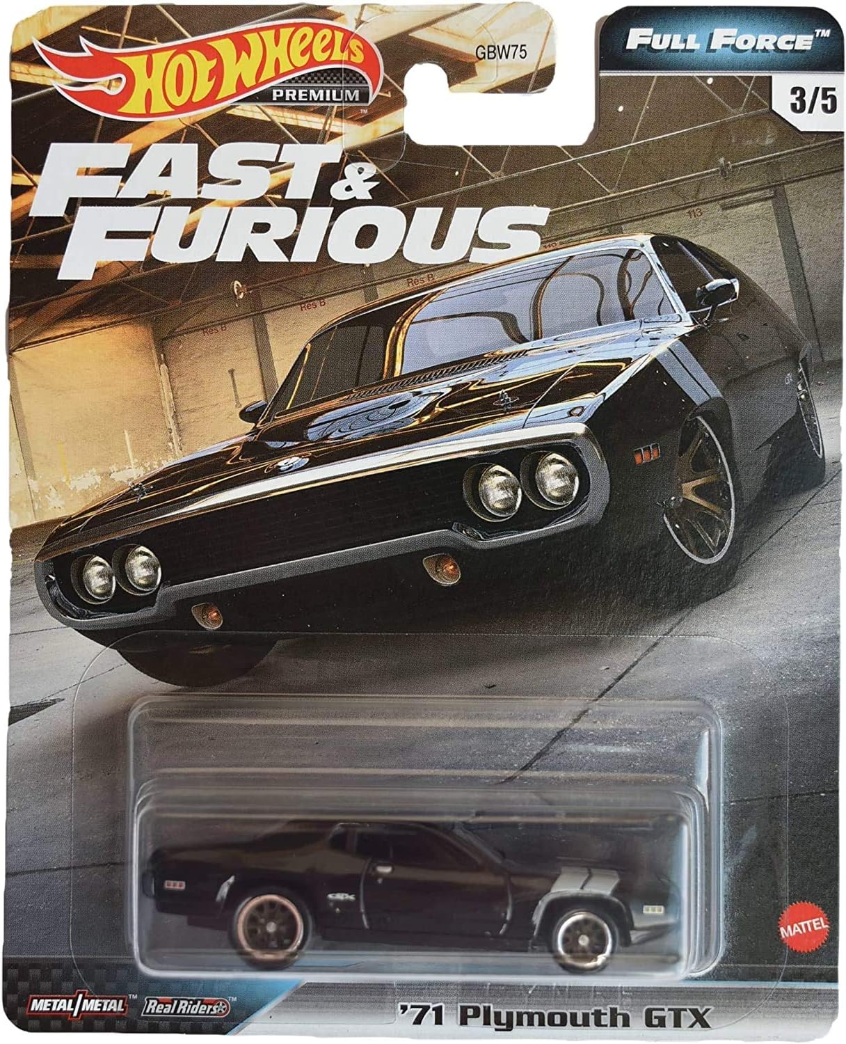 Hot Wheels Fast And Furious - Full Force '71 Plymouth GTX Car