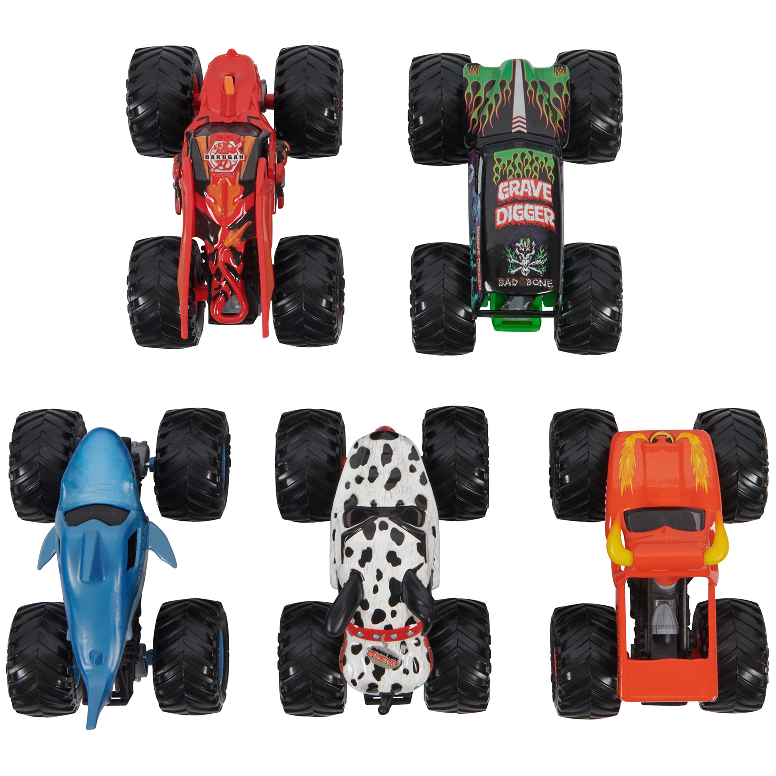 Monster Jam Pit Party Monster Truck Die-Cast 5 Vehicle 1:64 Scale