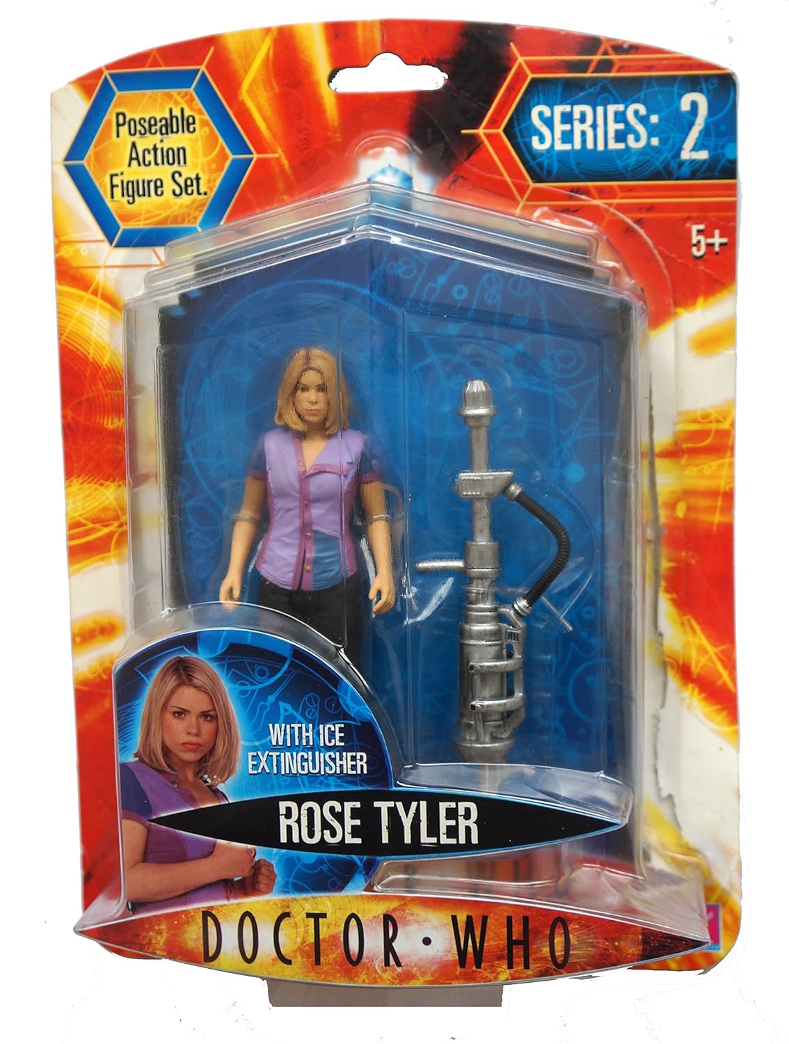 Doctor Who Series 2 Rose Tyler with Ice Extinguisher 5 Inch Action Figure Phillips Toys Doctor Who Series 2 Rose Tyler with Ice Extinguisher 5 Inch Action Figure Phillips Toys