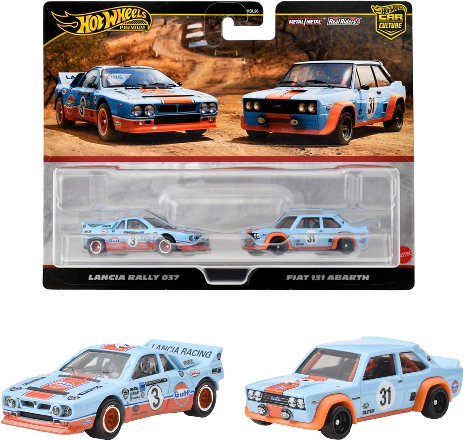 Hot Wheels Premium Car Culture Lancia Rally 037 and Fiat 131