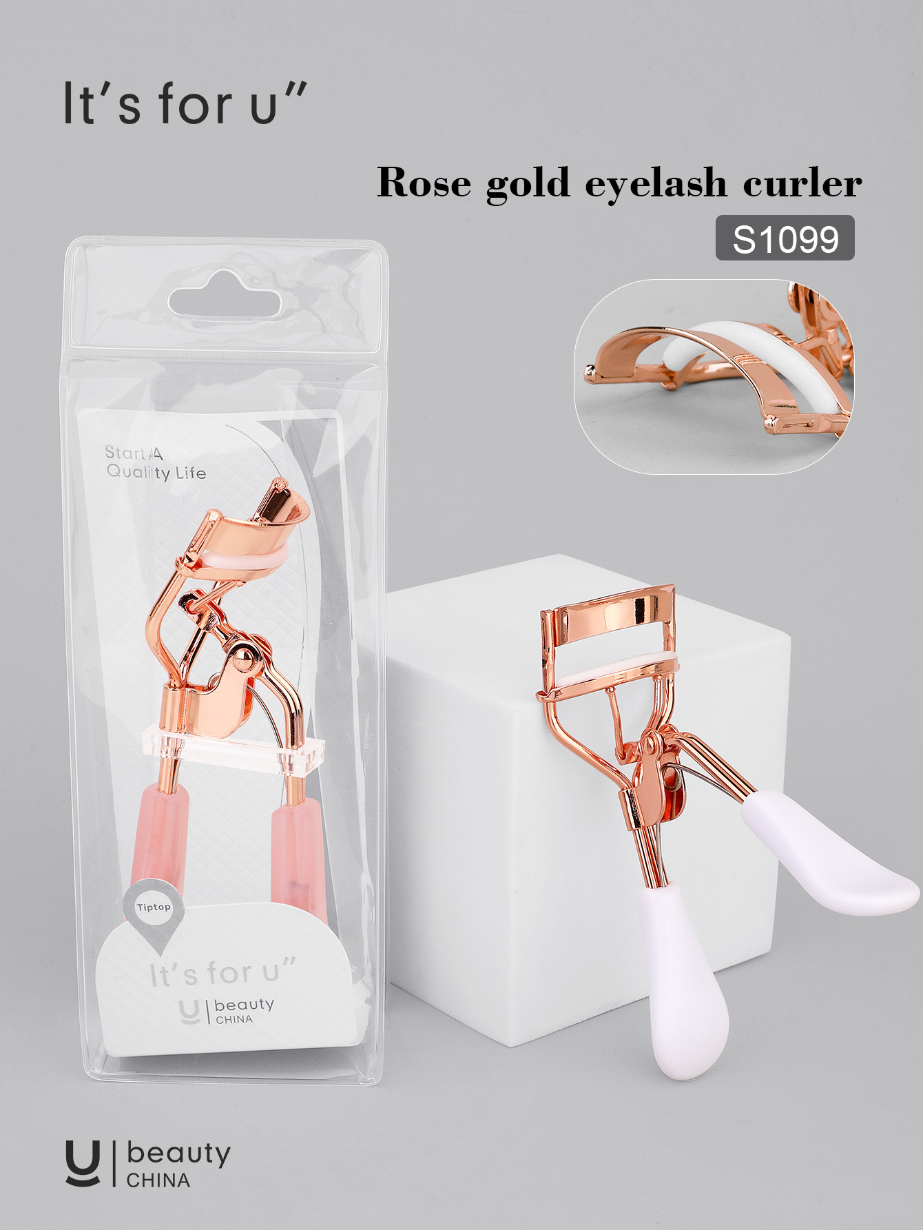 It's for you -Rose gold eyelash curler（s1099）