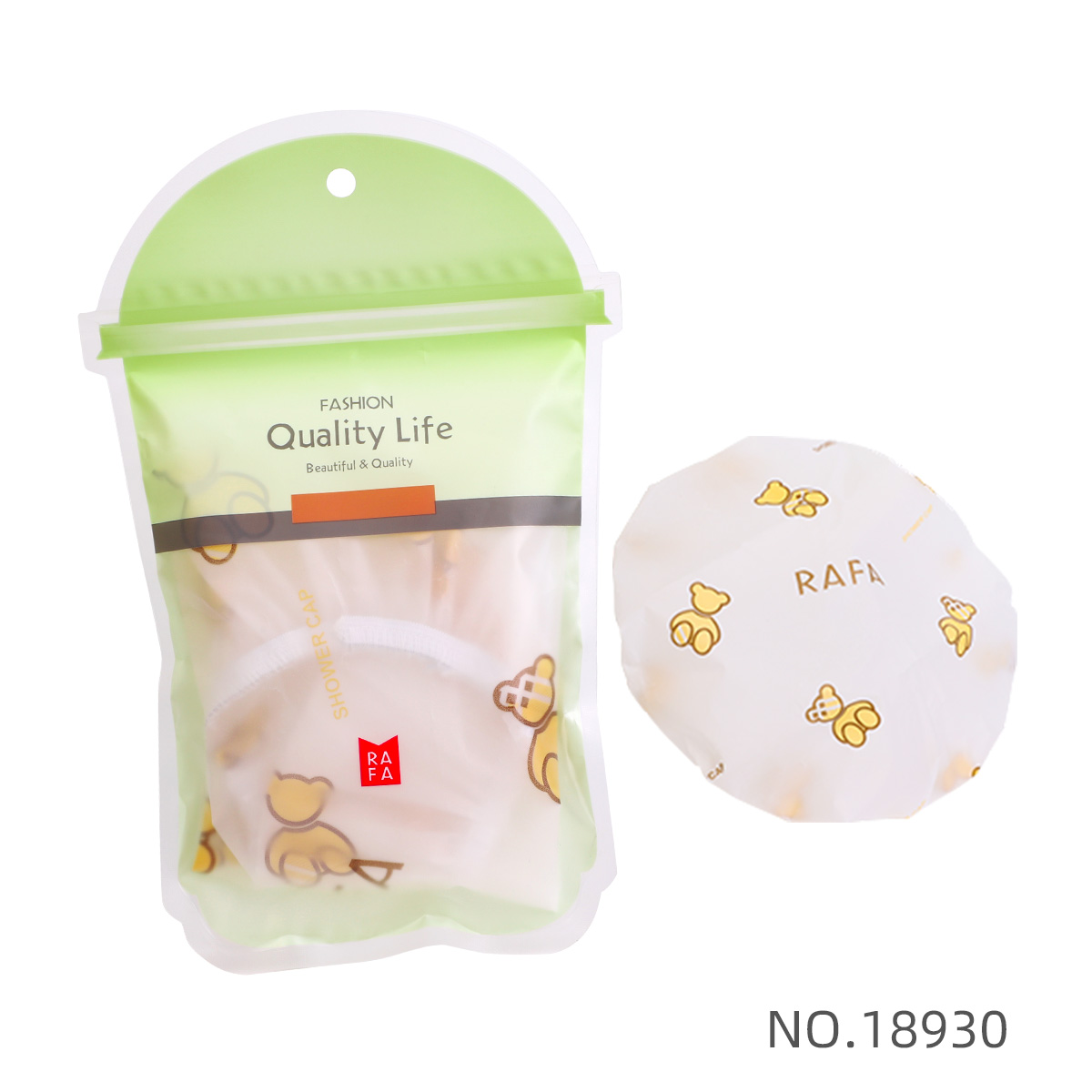 RAFA-Cute Bear Waterproof Shower Cap(LS18930)