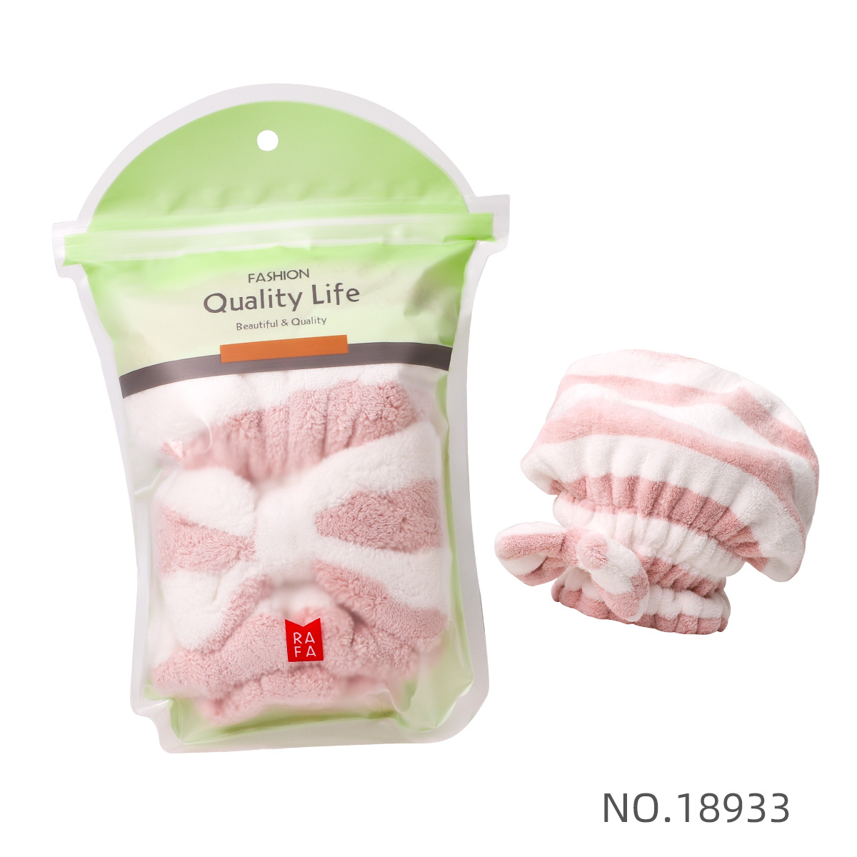 RAFA-Striped dry hair cap(LS18933)