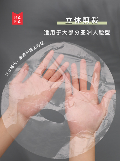 RAFA-Disposable plastic fresh-keeping film facial mask(LS19135)