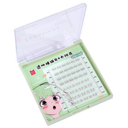 RAFA- False eyelashes Transparent Terrier Cat Ear+Sunflower Combination(LS19222)