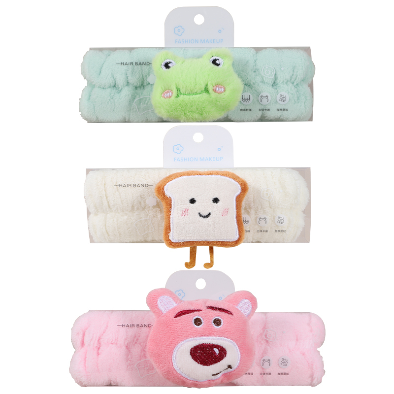 RAFA-Little Frog/Strawberry Bear/Bread Cartoon Series Hair Strap(LS19289)