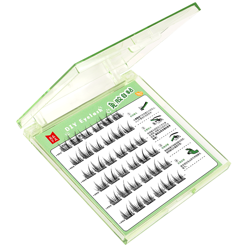 RAFA- False eyelashes Adhesive free wild cat ear eyelashes(LS19319)