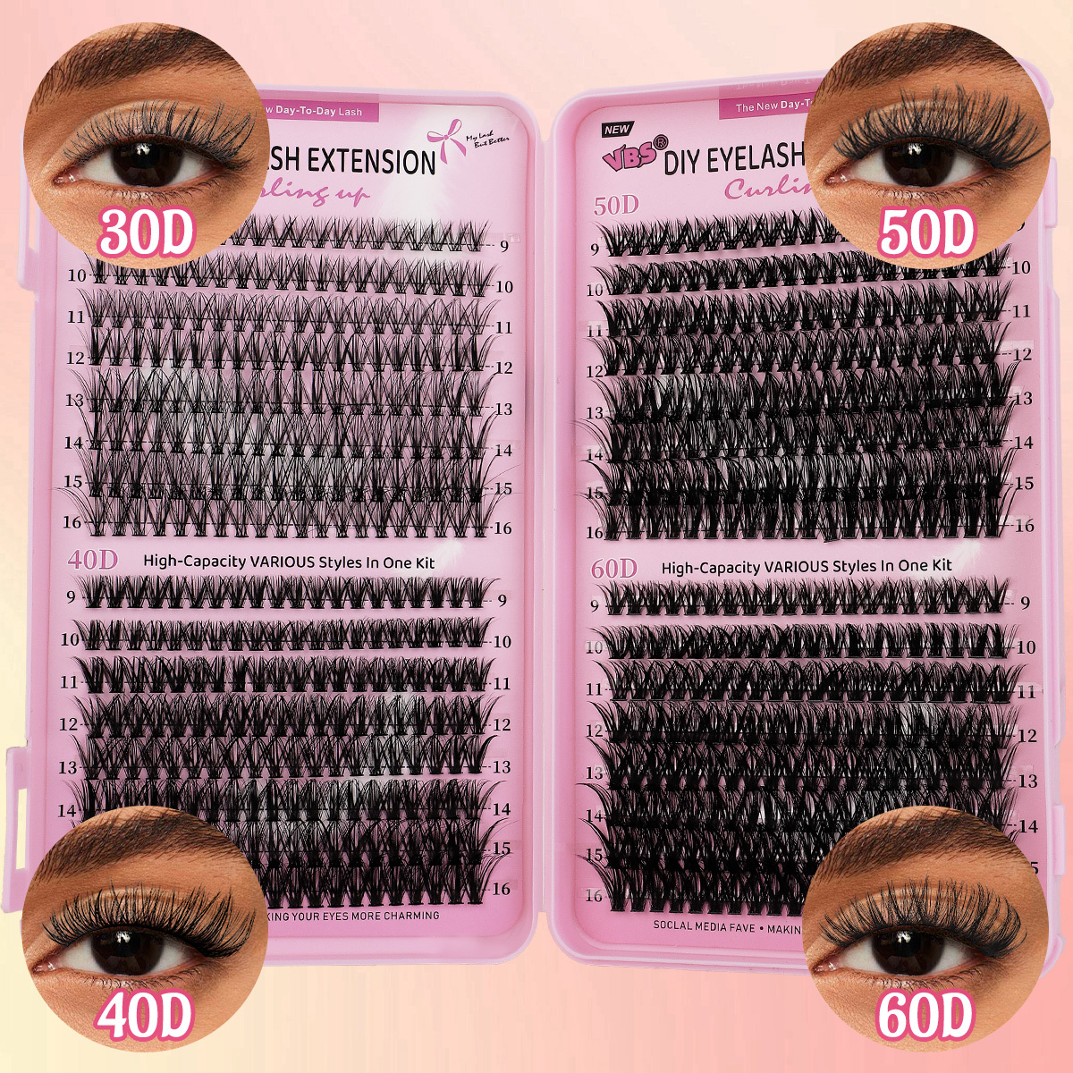 BT/VS-941(30D/40D/50D/60D)  DIY Eyelash Extension Kit
