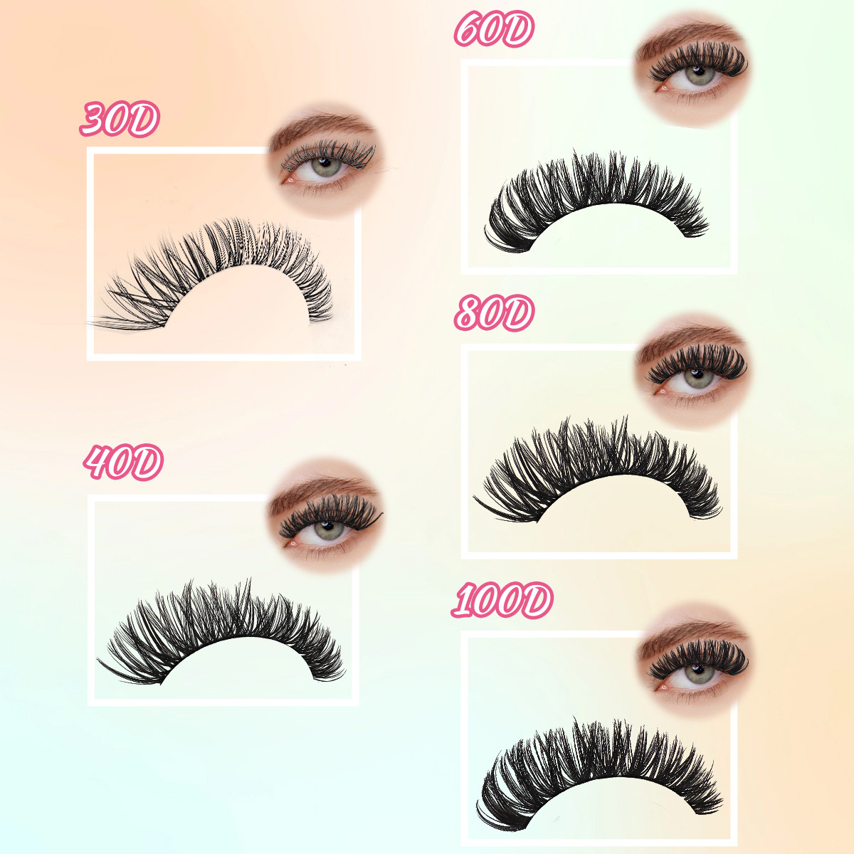 BT/VS-942(30D/40D/60D/80D/100D) DIY Eyelash Extension Kit