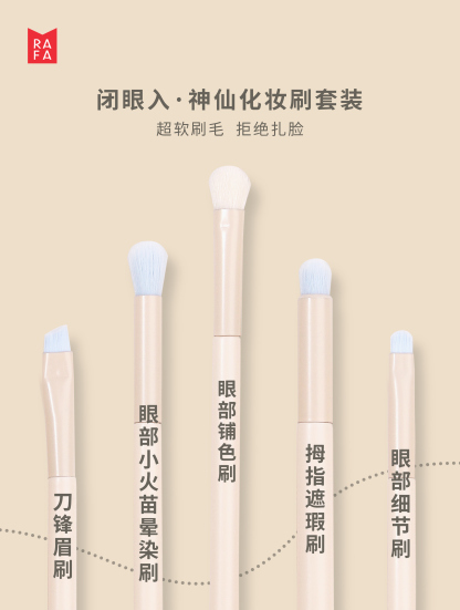 RAFA-Select Morandi Makeup Brush Set(LS19288)
