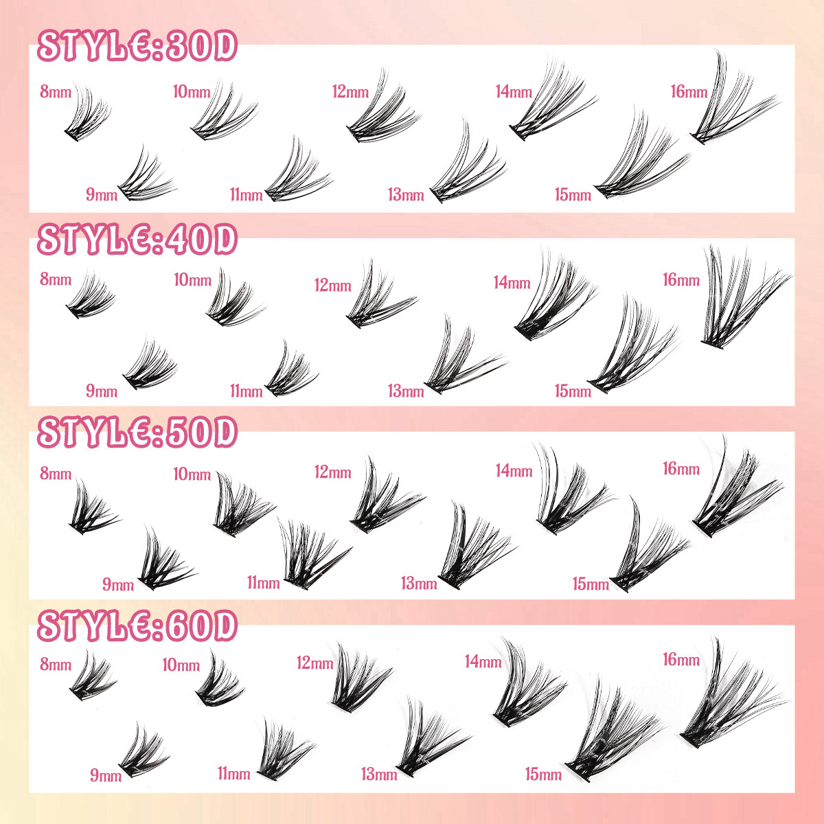 BT/VS-941(30D/40D/50D/60D)  DIY Eyelash Extension Kit