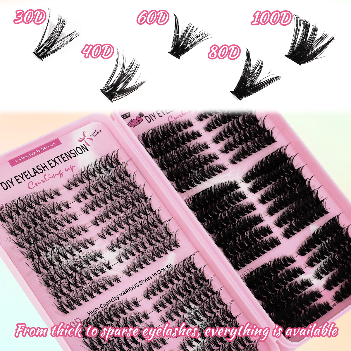 BT/VS-942(30D/40D/60D/80D/100D) DIY Eyelash Extension Kit