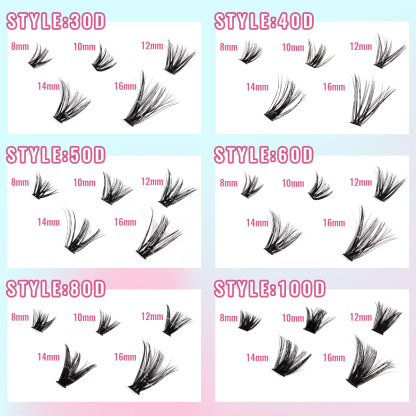 BT/VS-943(30D/40D/50D/60D/80D/100D) DIY Eyelash Extension Kit