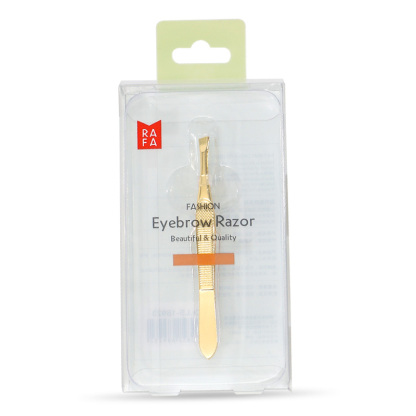 RAFA-Luxury gold eyebrow tweezers (flat/slanted)(LS18950)