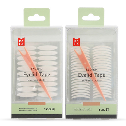 RAFA-Transparent invisible double eyelid patch (L-shaped/crescent shaped) 100 times(LS18927)