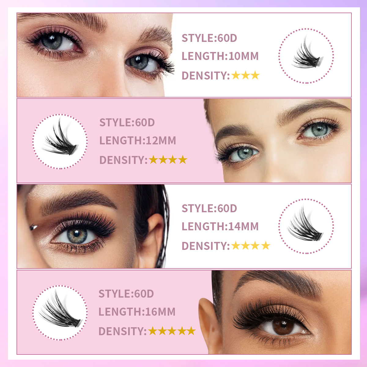 DIY Eyelash Extension Kit 60D/80D/100D
