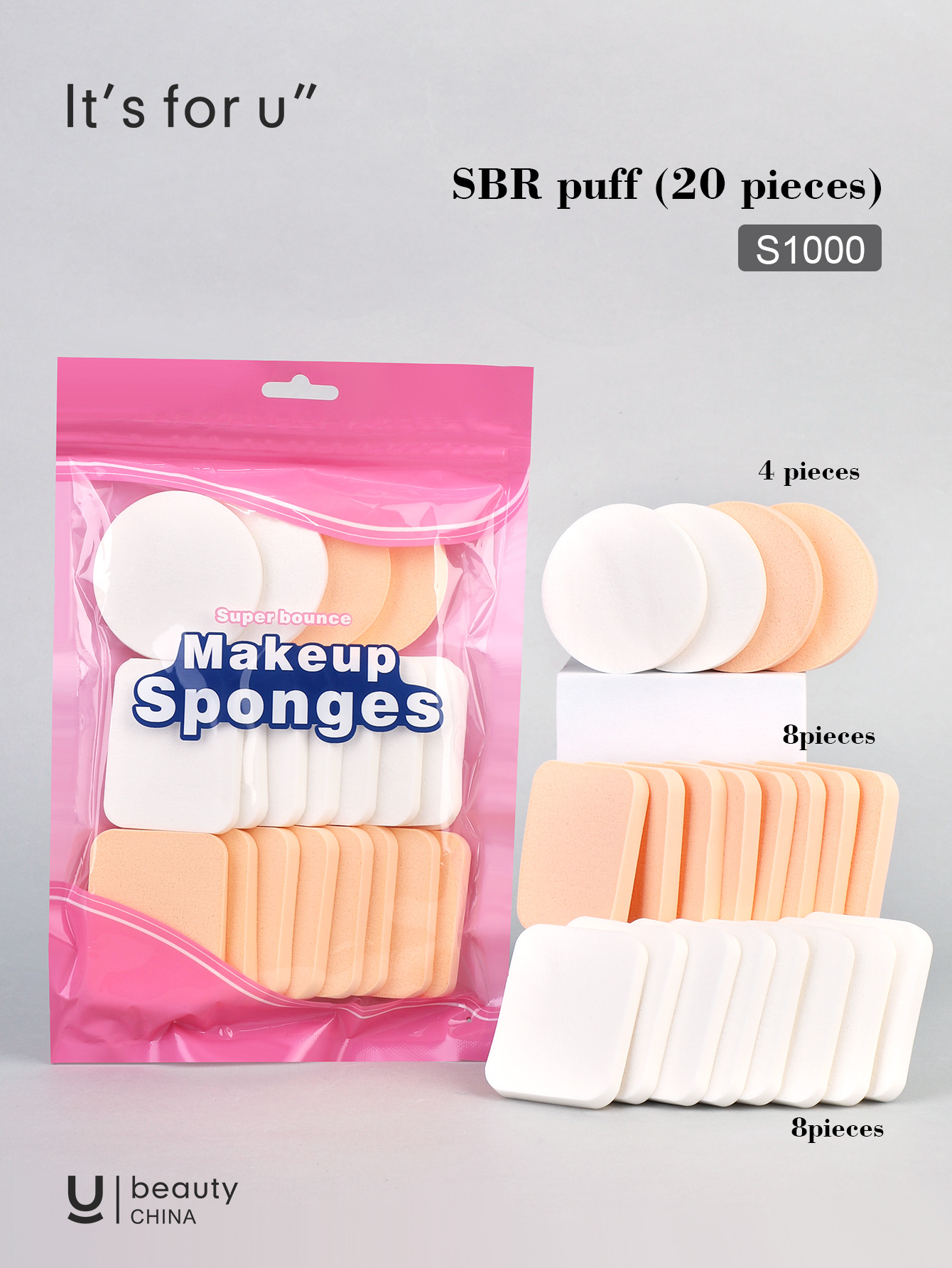 It's for you -powder puff SBR puff (20 pieces)(s1000)