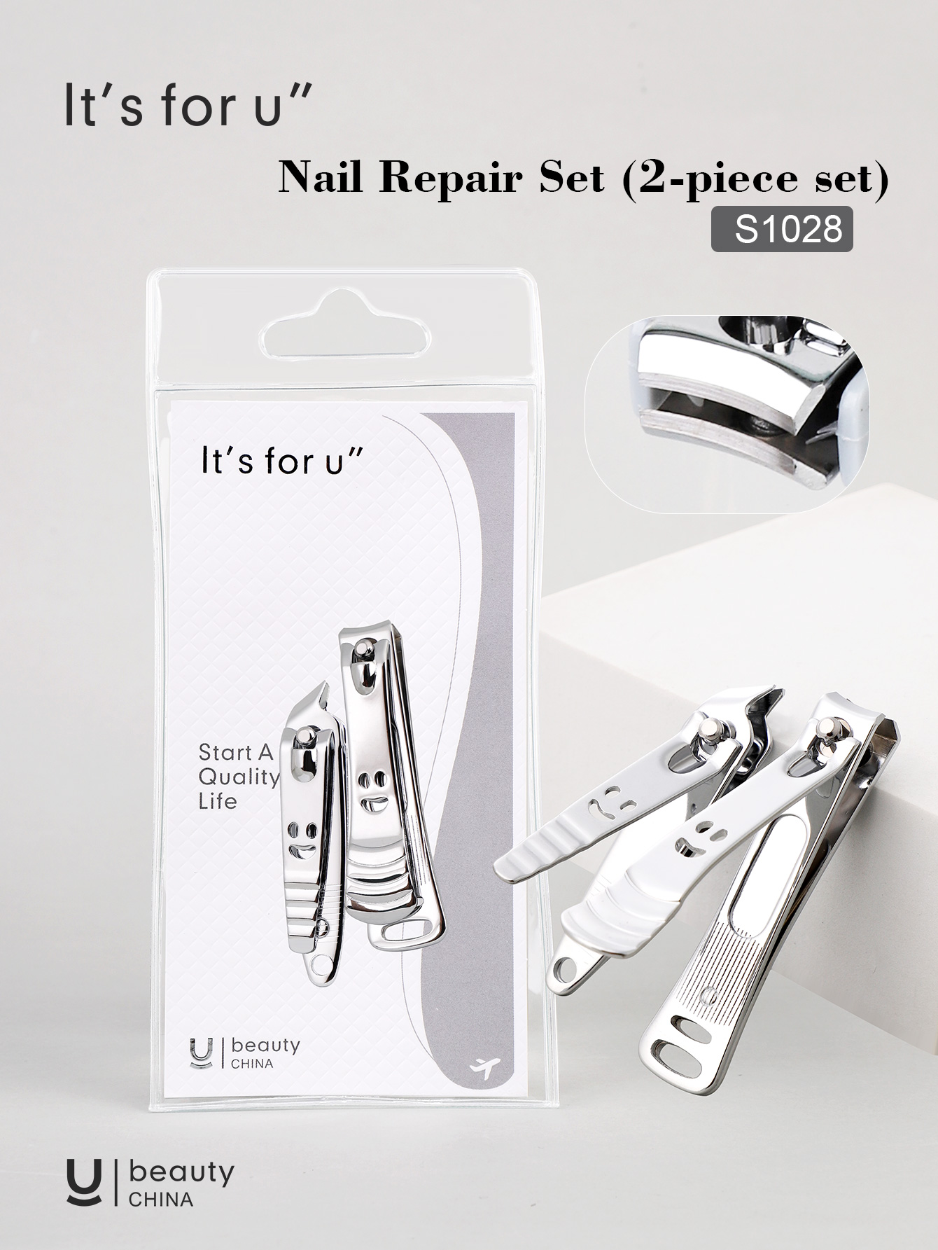 It's for you -Nail Repair Set (2-piece set)(s1028)