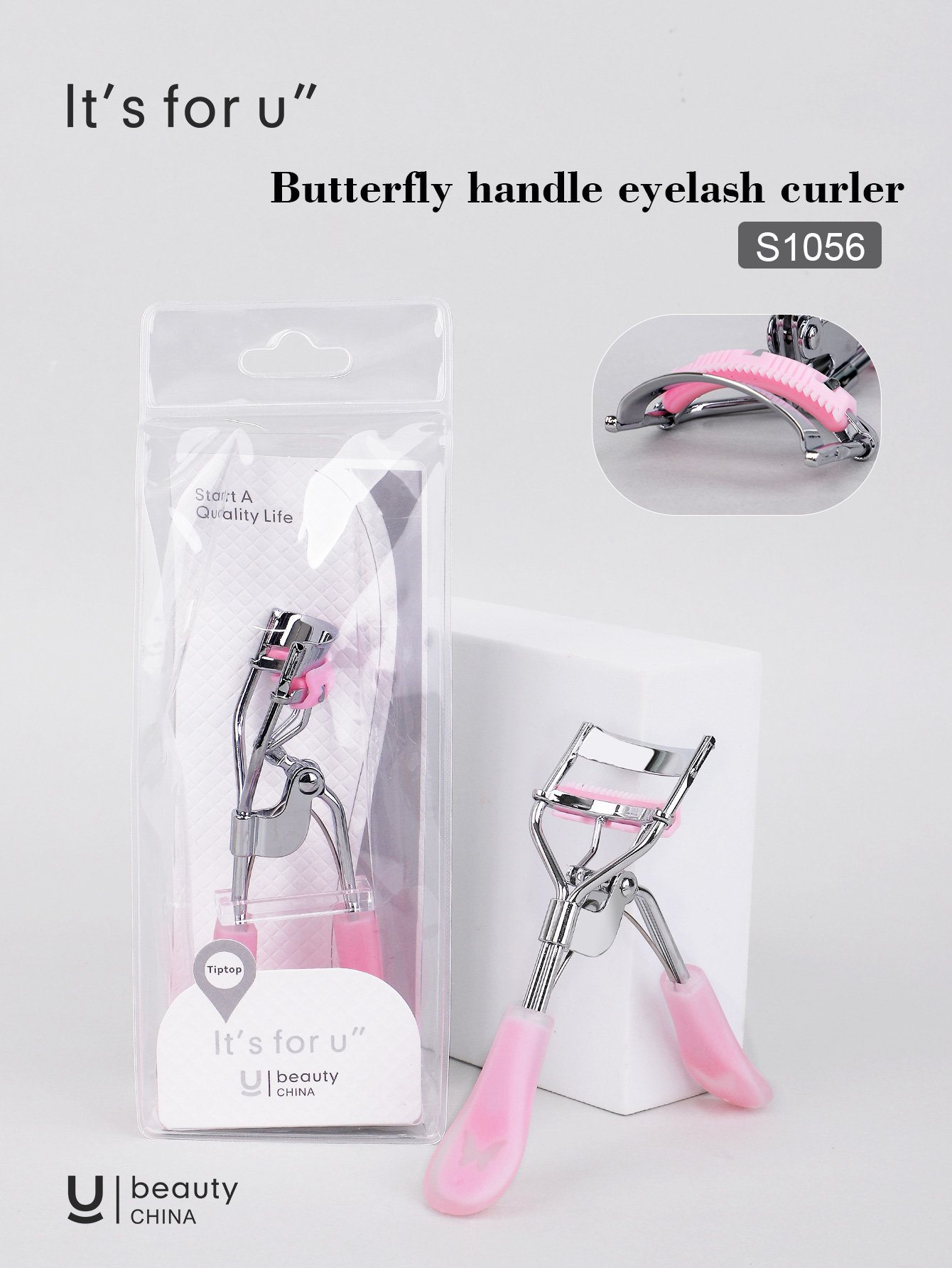 It's for you -Butterfly handle eyelash curler(s1056)