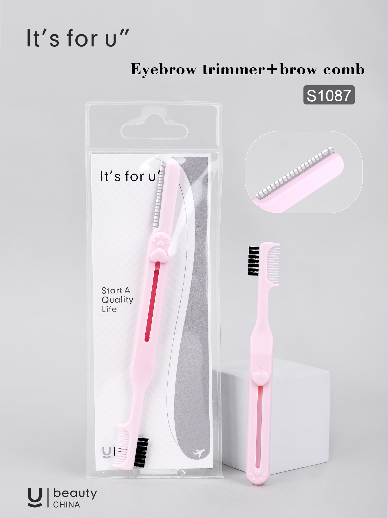 It's for you -Eyebrow trimmer+brow comb(S1087)