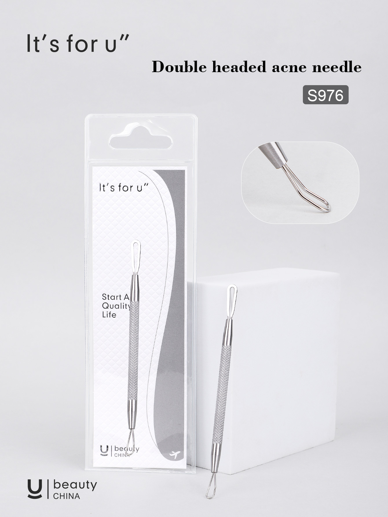 It's for you -Double headed acne needle(s976)