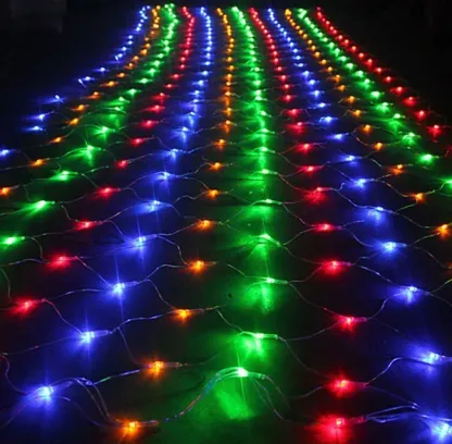 Outside Multi Color Christmas LED Net Lights