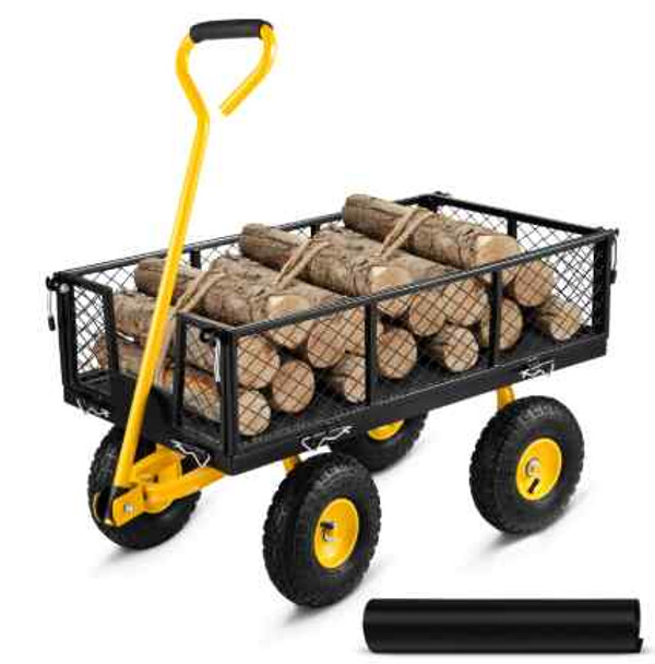 VEVOR Steel Garden Cart 500lbs 