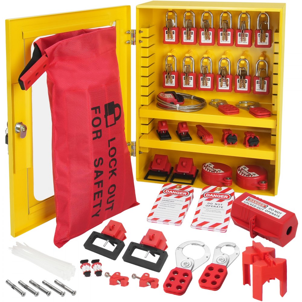 VEVOR Electrical Lockout Tagout Kit 59 PCS