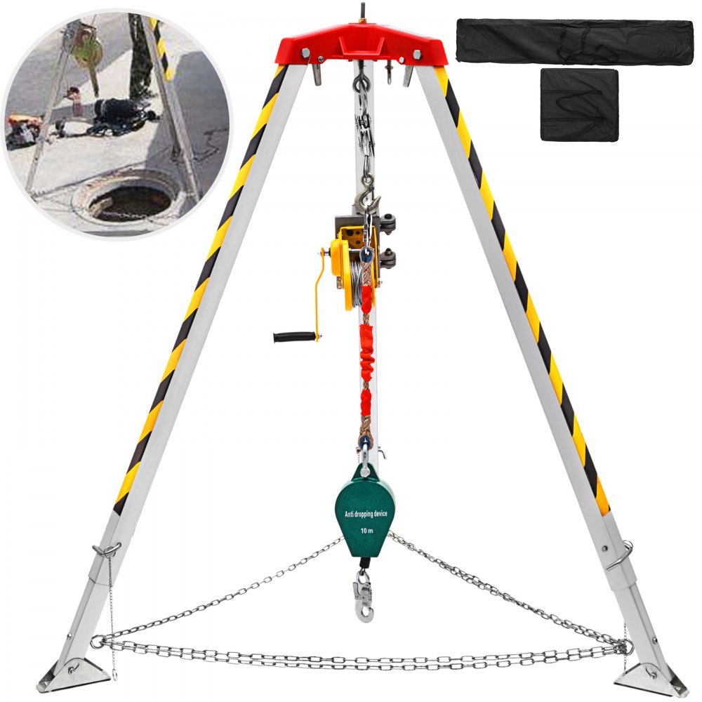  VEVOR Confined Space Tripod Kit 32.8'