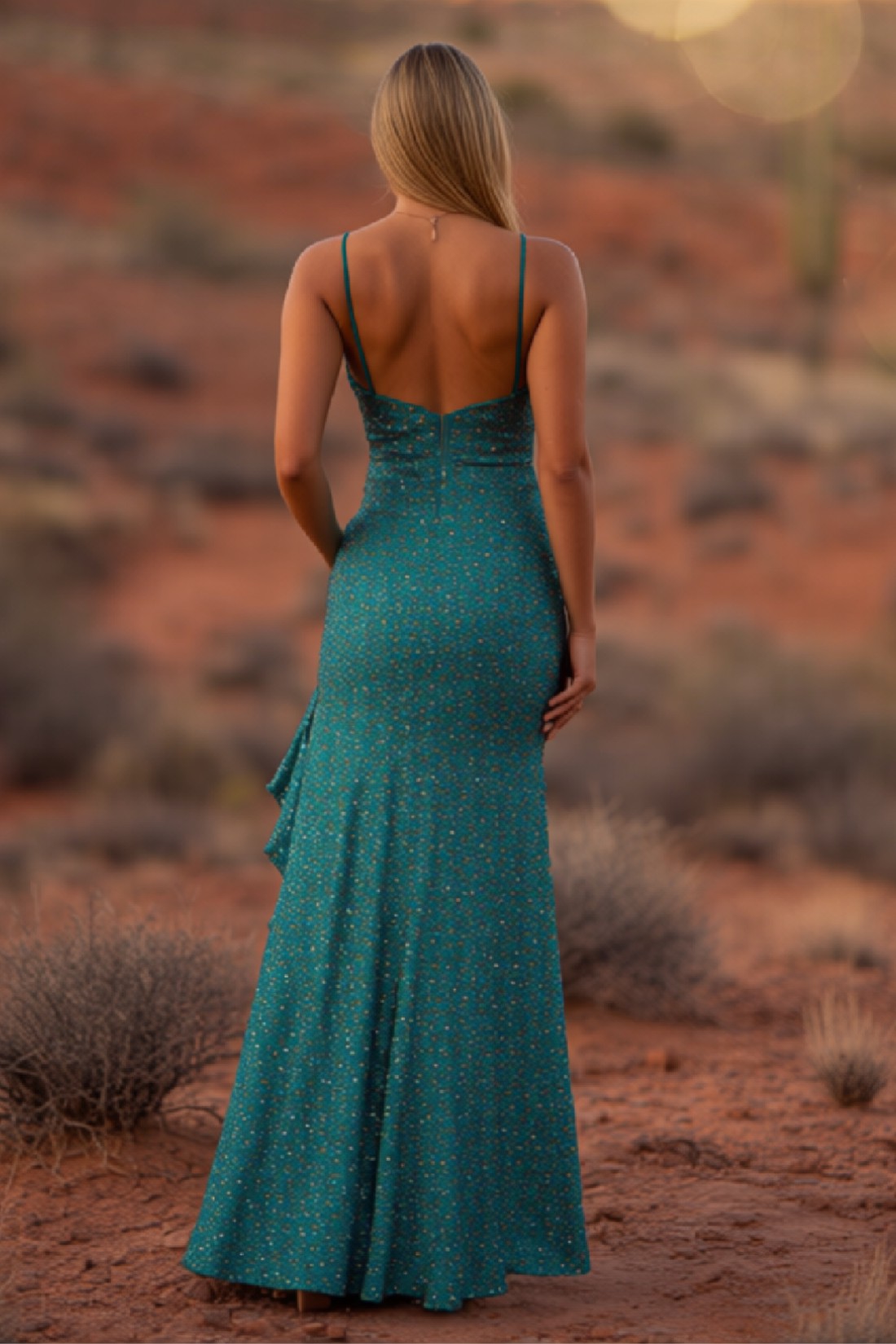Mermaid Bodycon Split Spaghetti Straps Long Prom Dress With Beads