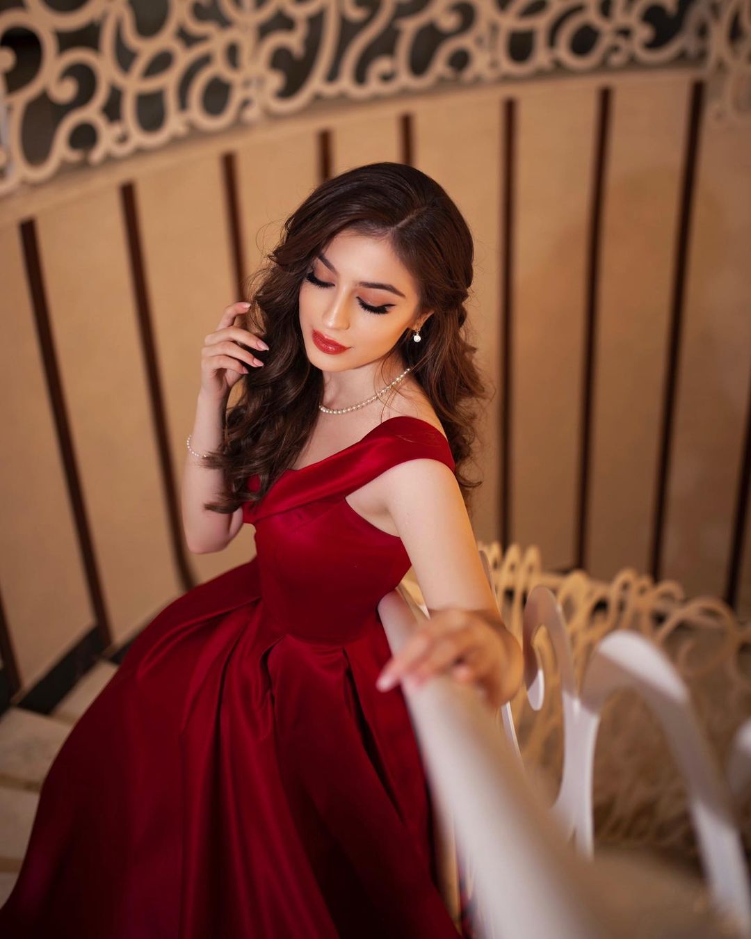 Gorgeous Long Off-the-shoulder Backless Floor-length A-line Ruffles Prom Dresses - YESBABYONLINE