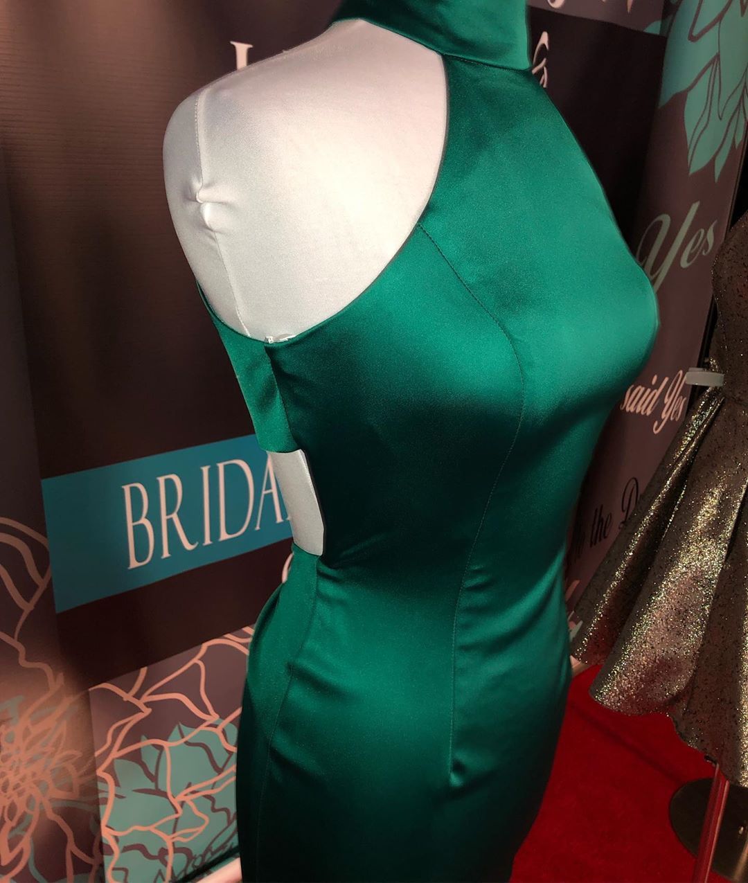 Simple Dark Green Short Mermaid High Neck Homecoming Dress - YESBABYONLINE