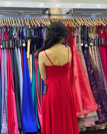 Burgundy Long A-line Sweetheart Sleeveless Chiffon Split Prom Dresses - YESBABYONLINE