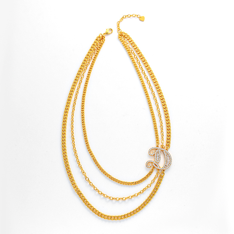 Elegant Multi-layered Collarbone Necklace