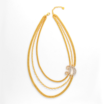 Elegant Multi-layered Collarbone Necklace