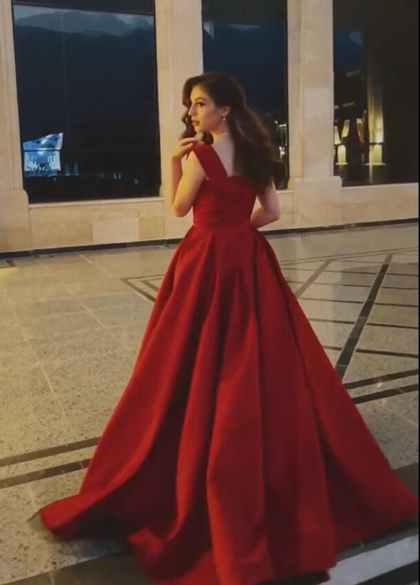 Gorgeous Long Off-the-shoulder Backless Floor-length A-line Ruffles Prom Dresses - YESBABYONLINE