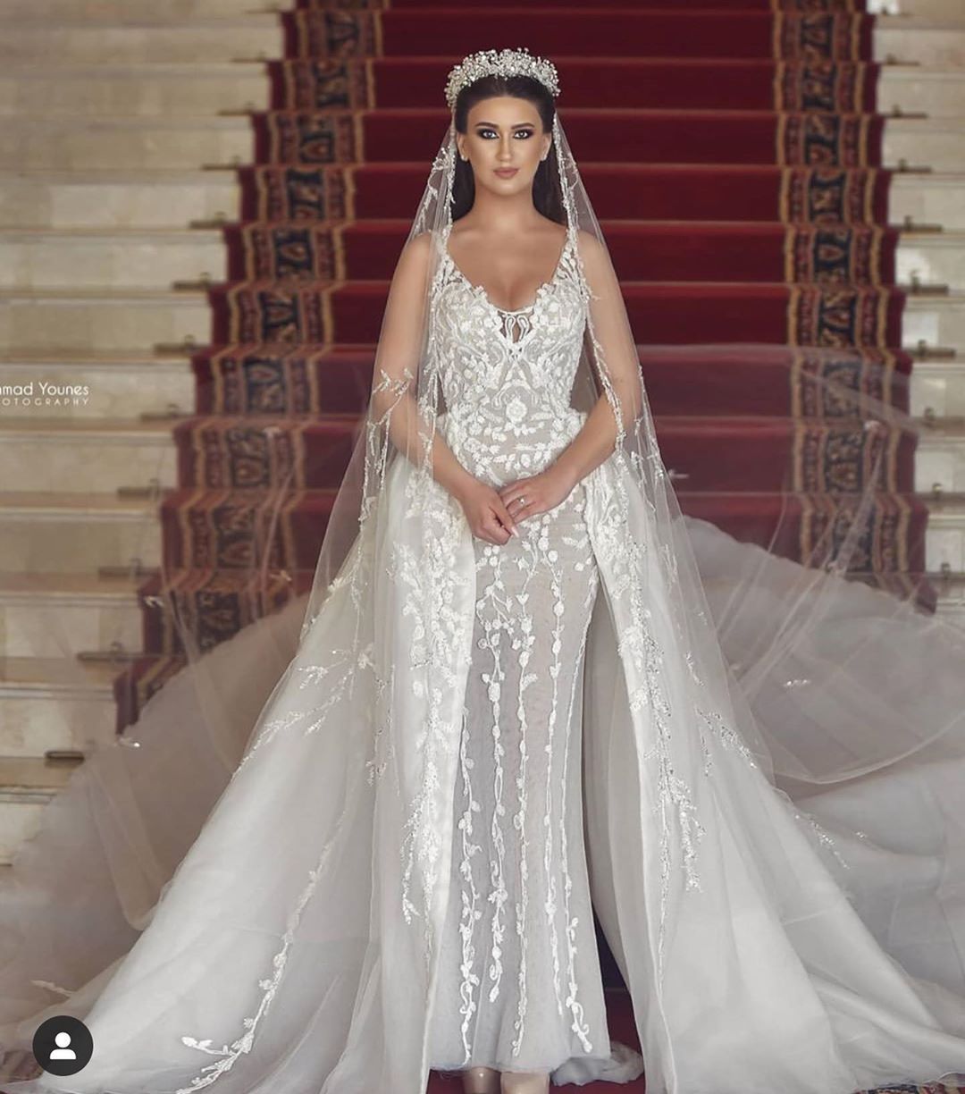 Elegant Long Mermaid Sweetheart Sleeveless Lace Ruffles Open Back Wedding Dresses - YESBABYONLINE