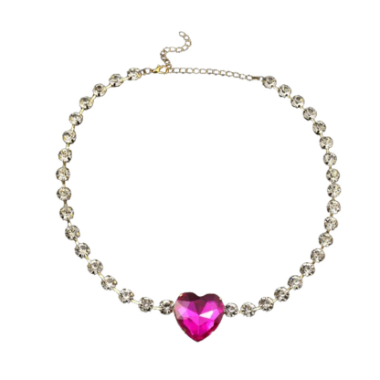 Luxury Diamond Heart Pendant Necklace