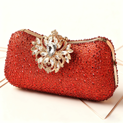 Elegant Princess Rhinestone Clutch Bag