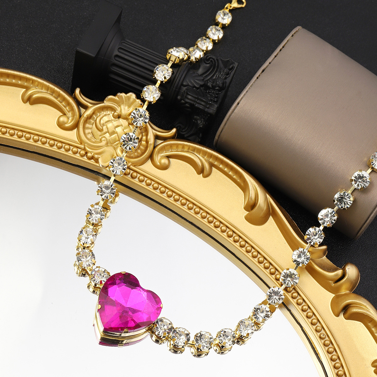 Luxury Diamond Heart Pendant Necklace