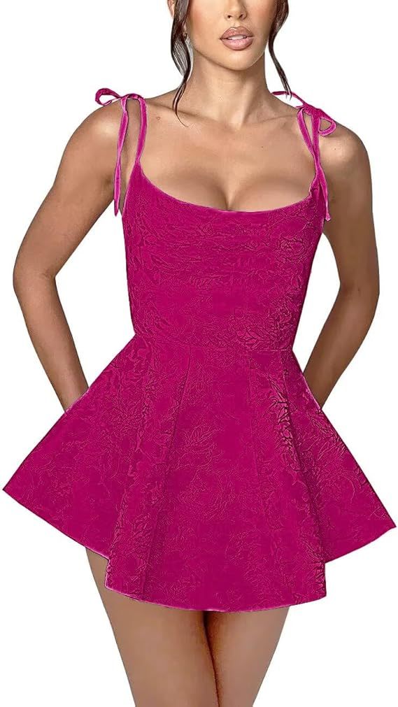 A-line Short Spaghetti Straps Satin Sleeveless Homecoming Dress - YESBABYONLINE