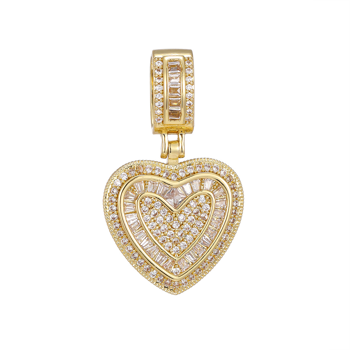 Multi-layered Emerald Crystal Gemstone Pendant Necklace