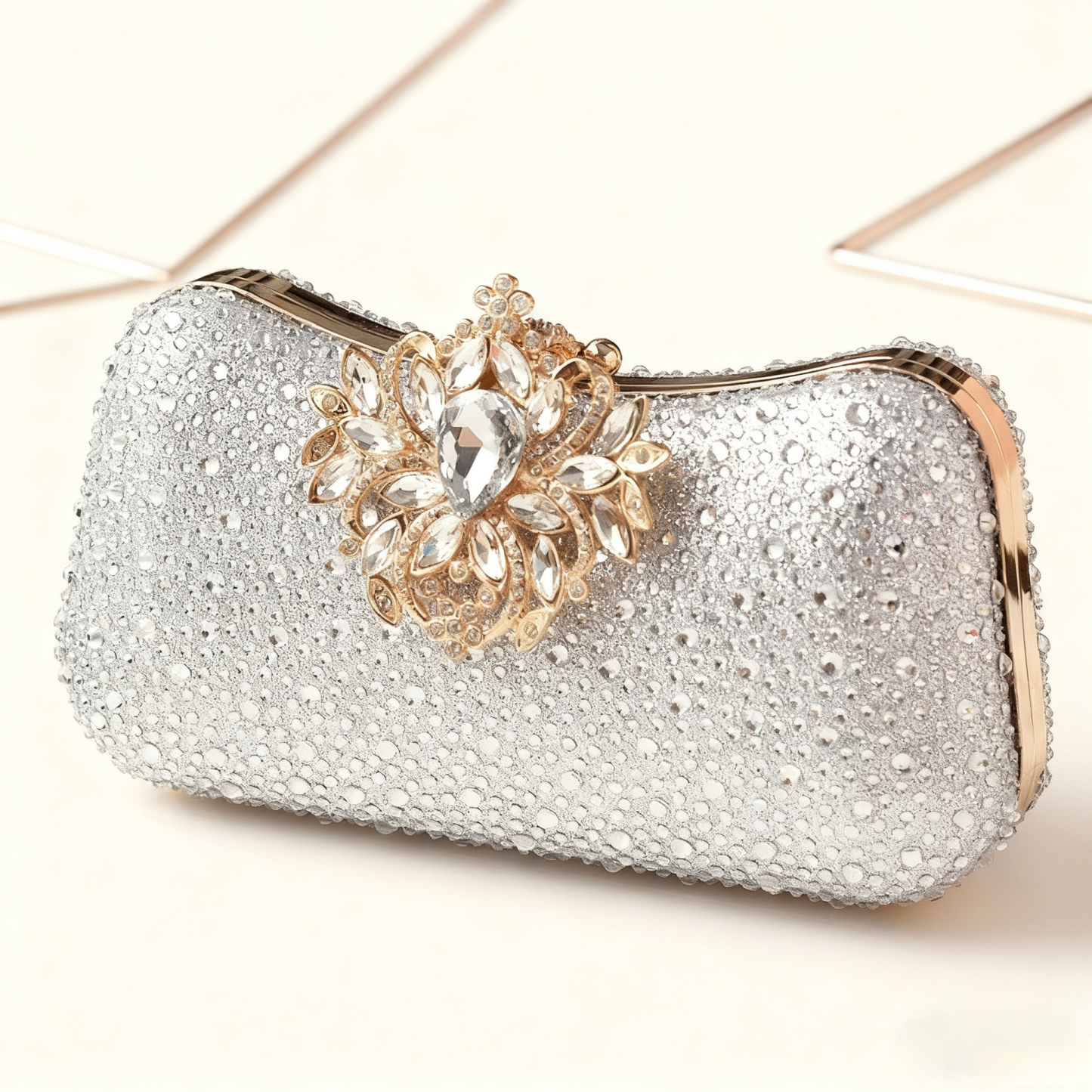 Elegant Princess Rhinestone Clutch Bag