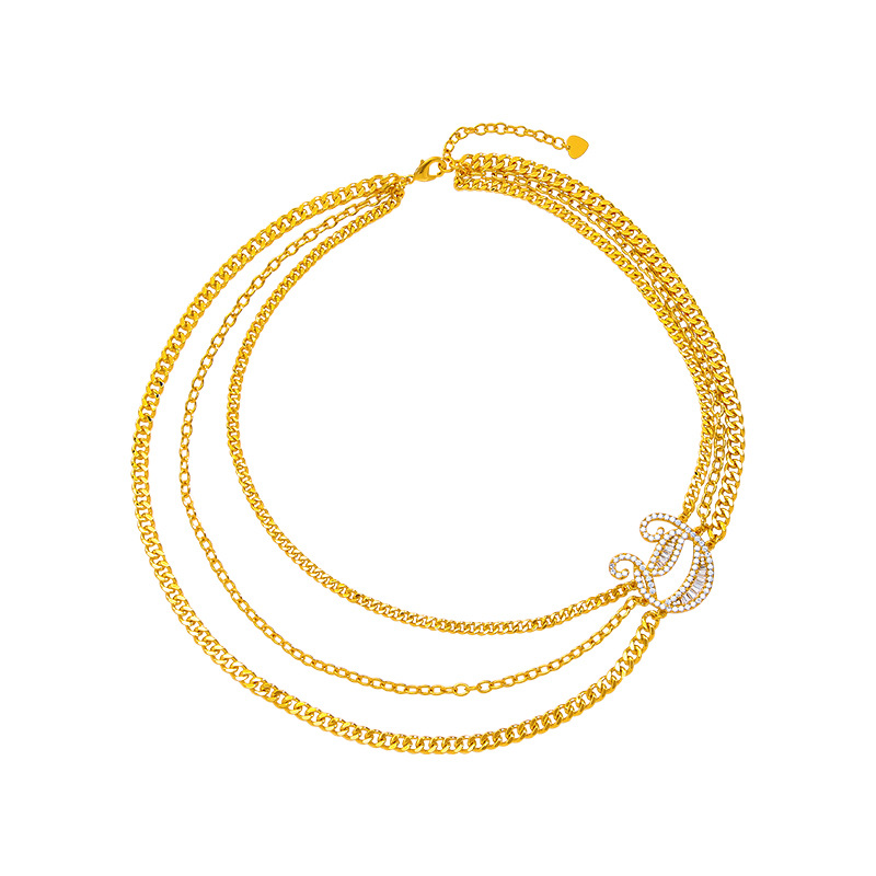 Elegant Multi-layered Collarbone Necklace