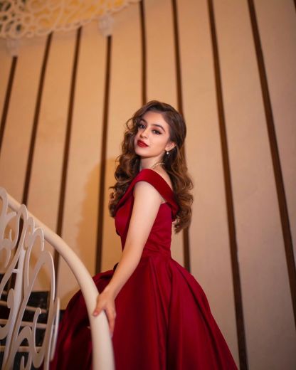 Gorgeous Long Off-the-shoulder Backless Floor-length A-line Ruffles Prom Dresses - YESBABYONLINE