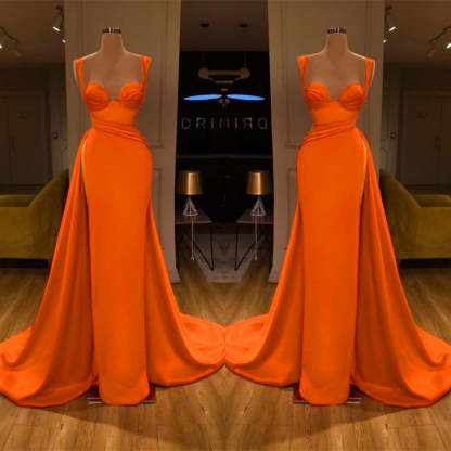 Gorgeous Sweetheart Sleeveless Long Slit Mermaid Prom Dress