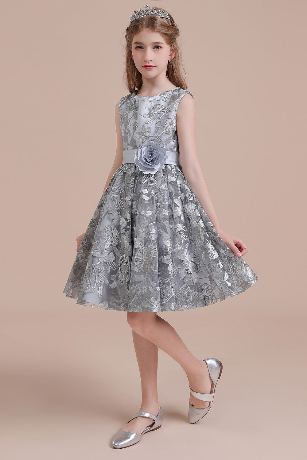 Chicloth A-Line Chic Bow Tulle Flower Girl Dress Online